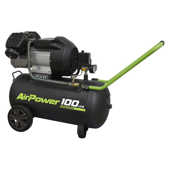 100L V-Twin Direct Drive Air Compressor 3hp