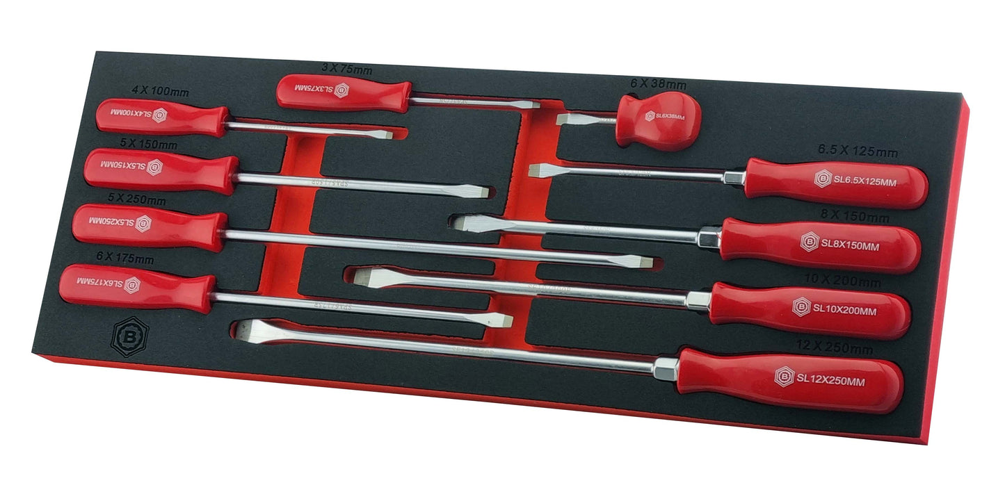 10pc Slotted & Flared Screwdriver Set Module From Britool Hallmark