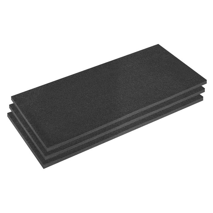 Easy Peel Shadow Foam® 1200 x 550 x 30mm Black/Black Pk of 3