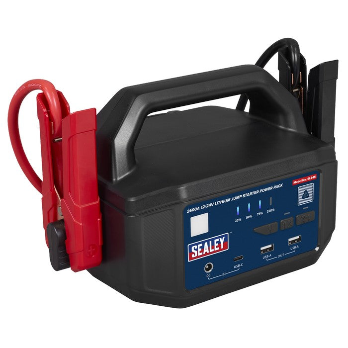 2500A 12/24V Lithium Jump Starter Power Pack