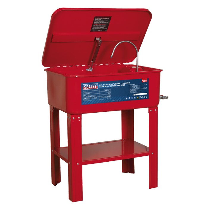 Workshop Parts Washer with Turbo Feature 50L