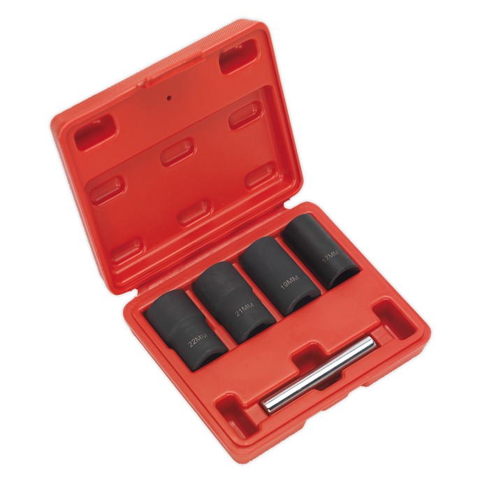 Locking Wheel Nut Removal Set 5pc 1/2"Sq Drive
