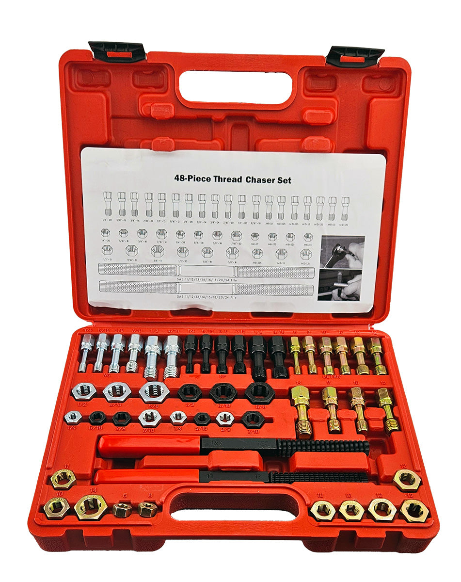 48-piece Tap and Die Set for Thread Repair