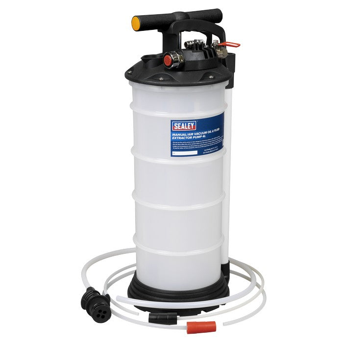 Sealey 4L Manual/Air Vacuum Oil & Fluid Extractor Pump