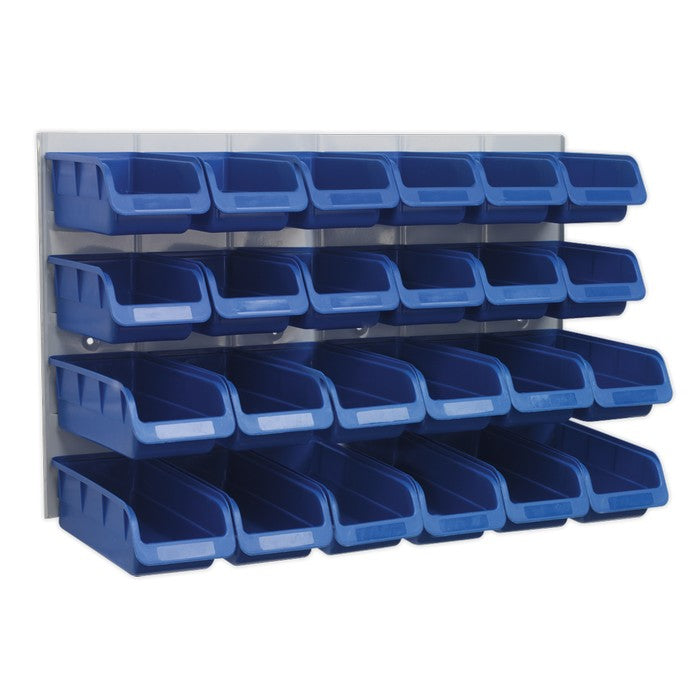 Bin & Panel Combination 24 Bins - Blue