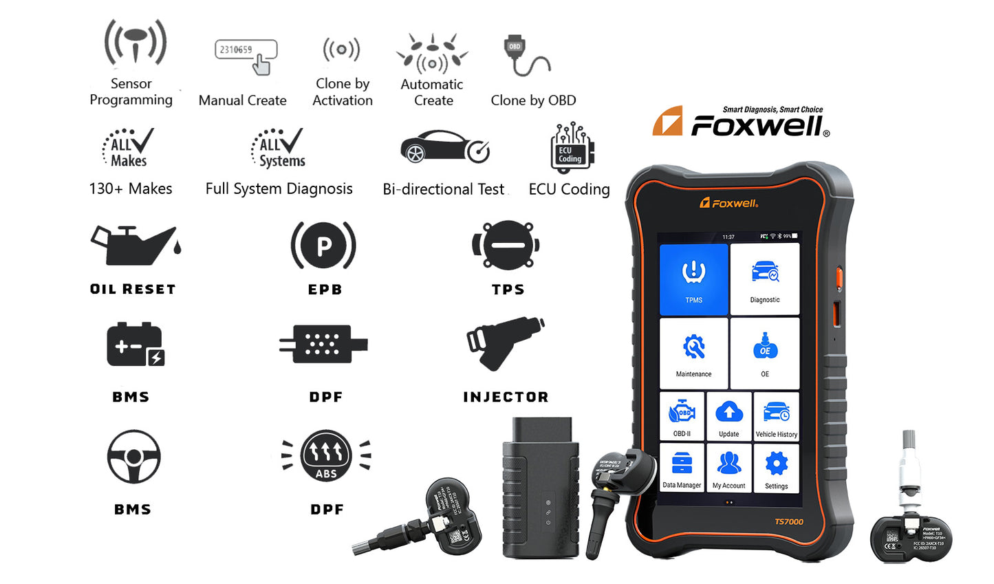 Foxwell Advanced TPMS & Smart Diagnostic Scanner