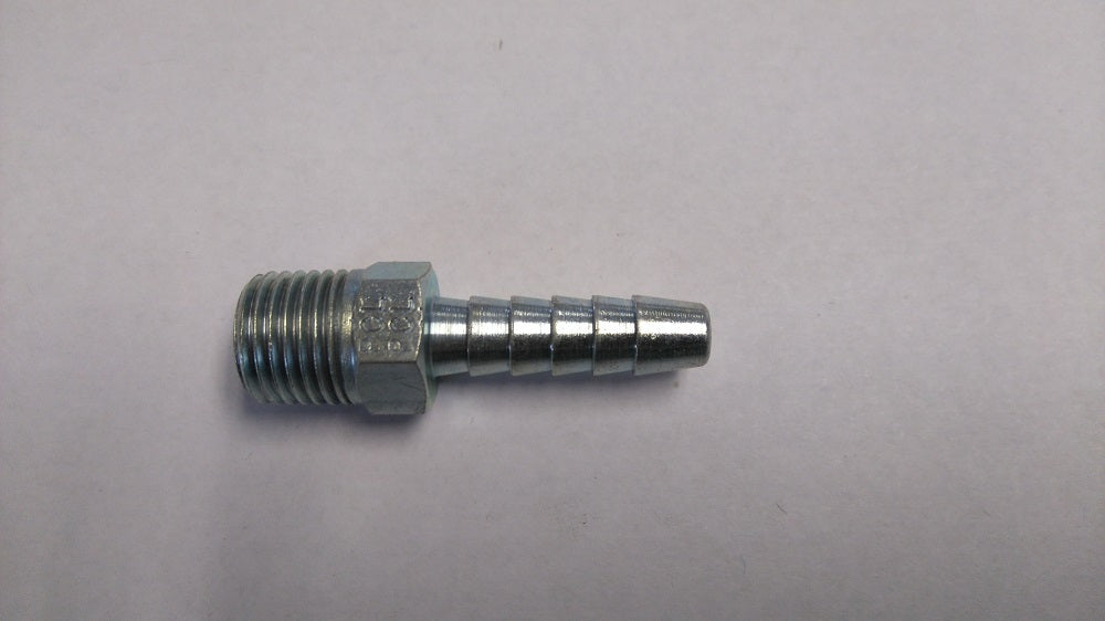 pcL Threaded Air Connector With Hose Tail End Adaptor - 1/4" Bore, 5 Pack