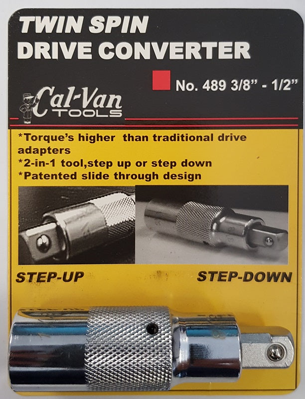 Calvan Tools Twin Spin Drive Converter 3/8 - 1/2" Cv488