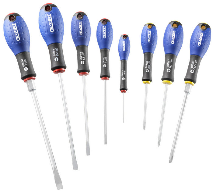 Screwdriver Set 8pc Slotted & Phillips Tips From Expert By Facom