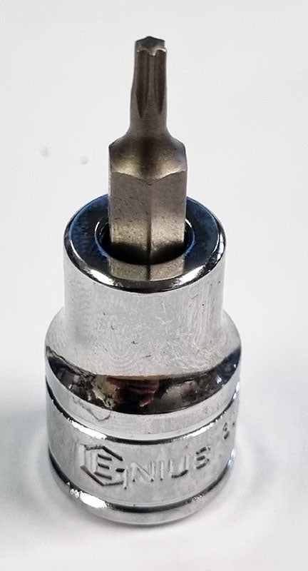 3/8" Drive T10 Torx / Star Bit Socket - 50mml From Genius Tools