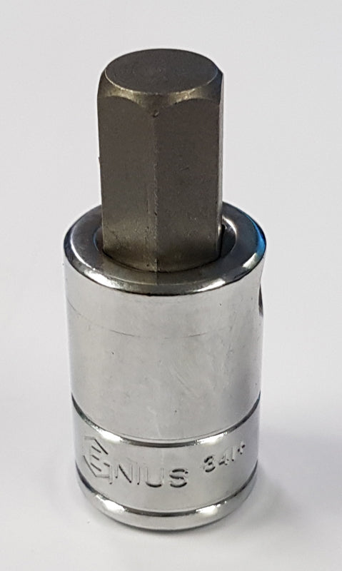 Genius Tools 11mm Hex / Allen Key Bit Socket, 3/8" Dr - Suitable For Brake Repair