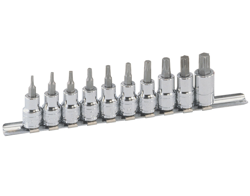 Genius Tools Bs-310T 10pc 3/8 Inch Dr. Star Bit Socket Set