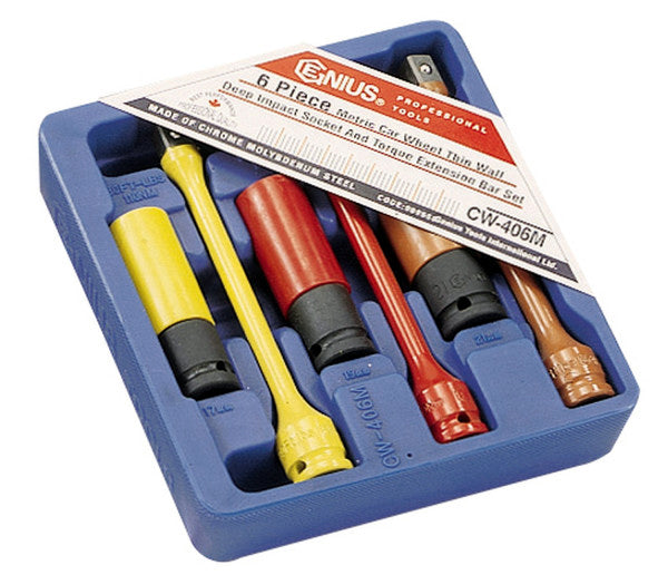 Alloy Wheel Impact Socket & Torque Bar Set Genius Tools