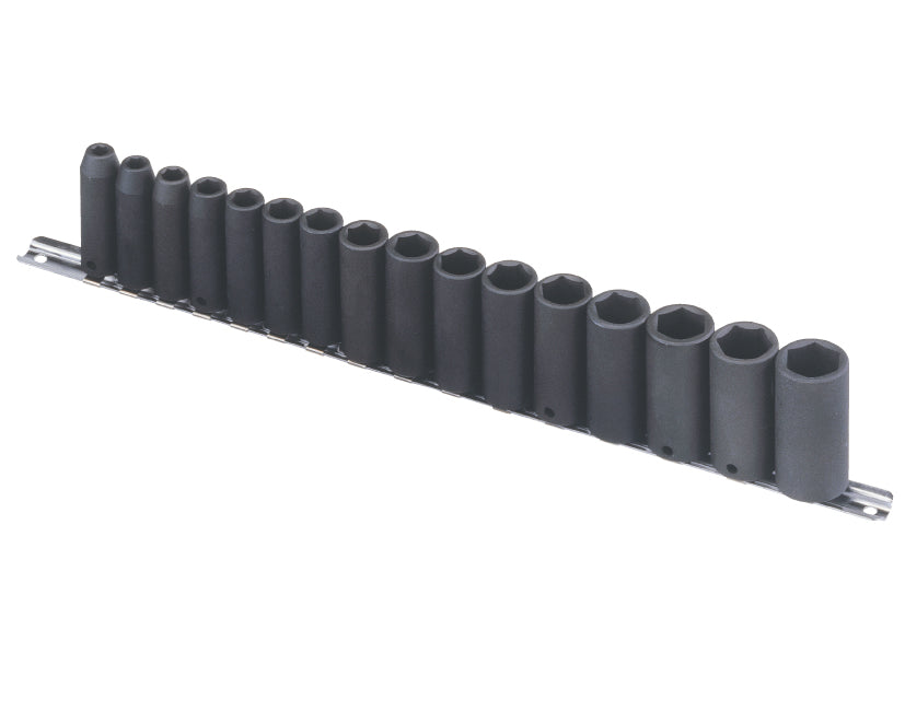 Genius Tools Tf-316Md 16pc 3/8 Inch Dr. Metric Deep Impact Socket Set