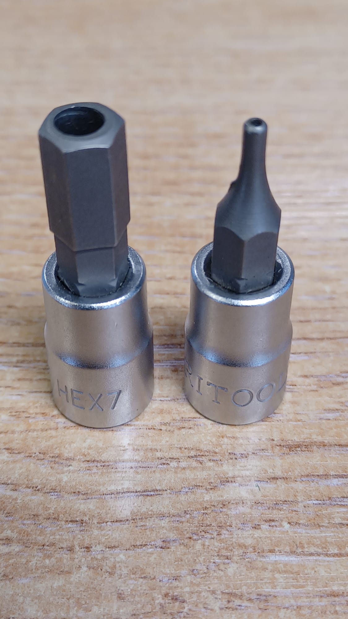 1/4"Sd Britool Hexagon Bit Sockets Hex 2 + Hex7 From 708040 Set **