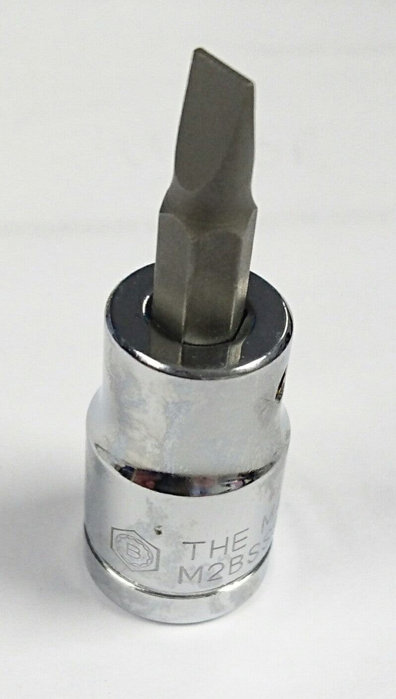 Britool Hallmark M2Bss8A 8mm Slotted Bit Socket 3/8 Inch Sq Dr