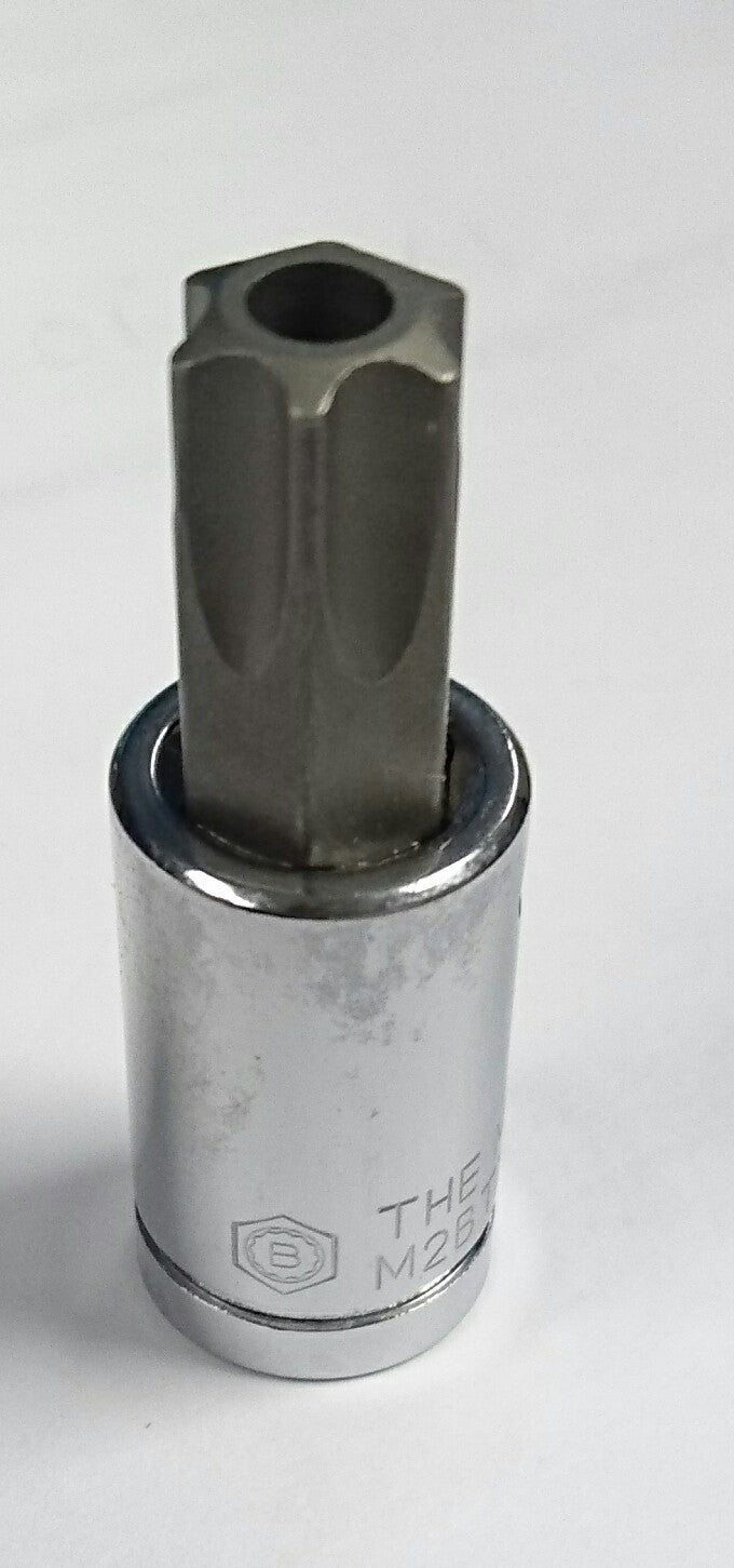 Britool Hallmark M2Btx25Tp T25 Tamperproof Torx Star Bit Socket 3/8 Inch Sq Dr