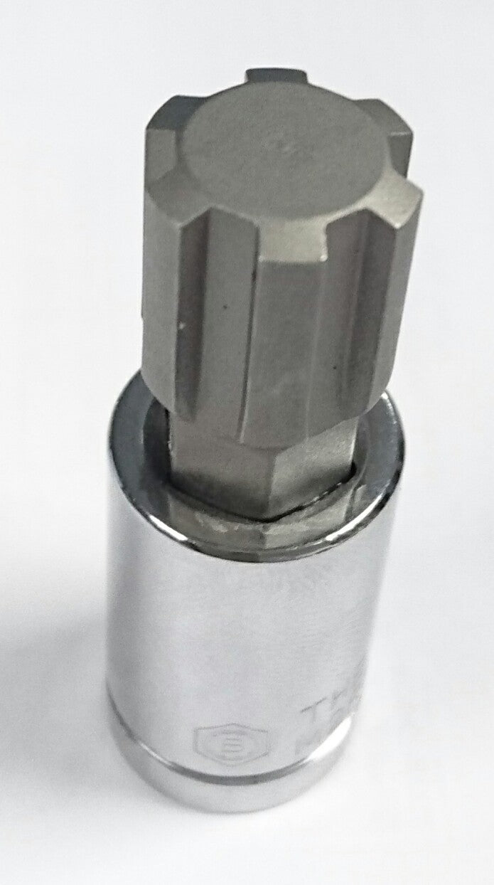Britool Hallmark M2Rb12M M12 Ribe Bit Socket 3/8 Inch Sq Dr