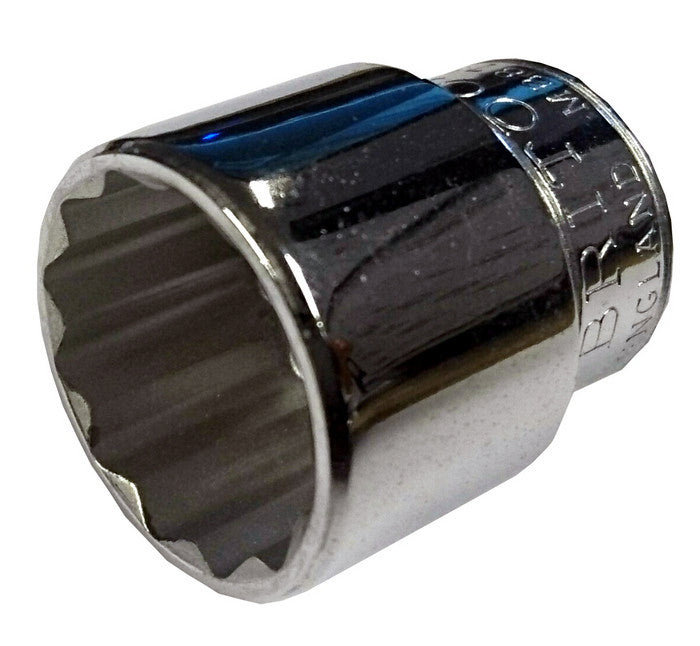 Britool Hallmark Mbm14 3/8 Inch Sd Metric 14mm Bi-Hexagon Socket, Length 30mm