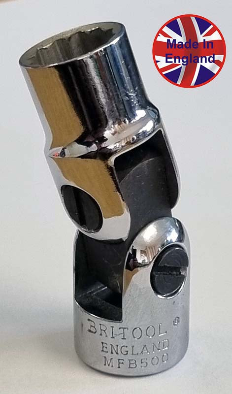 Britool England 9/16" AF Flexi Socket 12 Point, 3/8" Drive