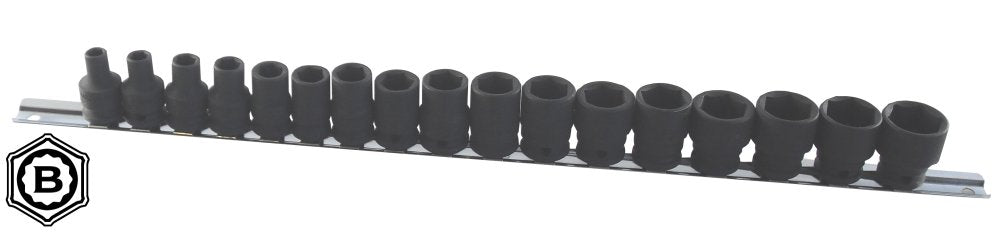 3/8" Sd Standard Impact Socket Set Britool Hallmark Mhmpset17
