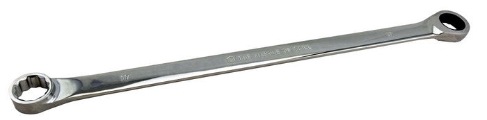 Britool Hallmark Rrxl12 Extra Long Flat Ring Spanner With Ratchet Ring 12mm
