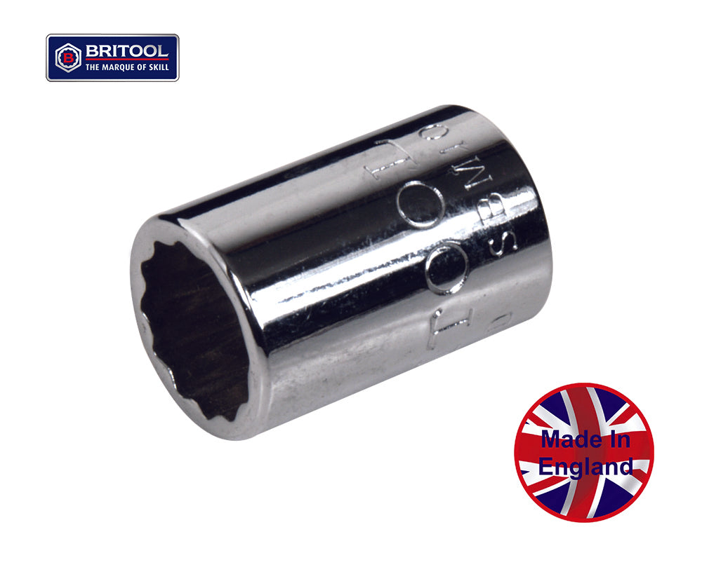 Britool England 1/4"Sd Bi-Hexagon (12 Point) 5.5mm Socket Sbm55
