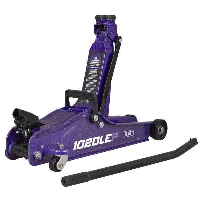 Trolley Jack 2 Tonne Low Profile Short Chassis - Purple