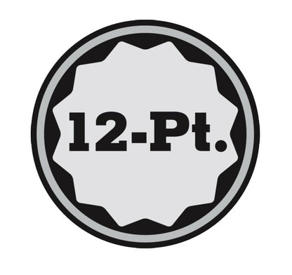 Circular logo with '12-Pt.' text in the center on a white background