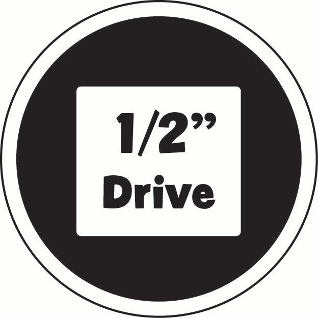 Icon with '1/2" Drive' text on a black background