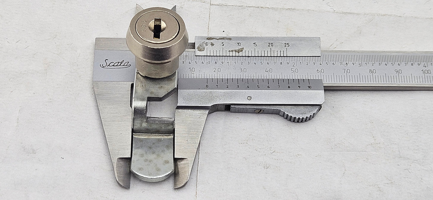 Silver Coloured Toolbox Lock And Key Set for Latch Style Top Boxes