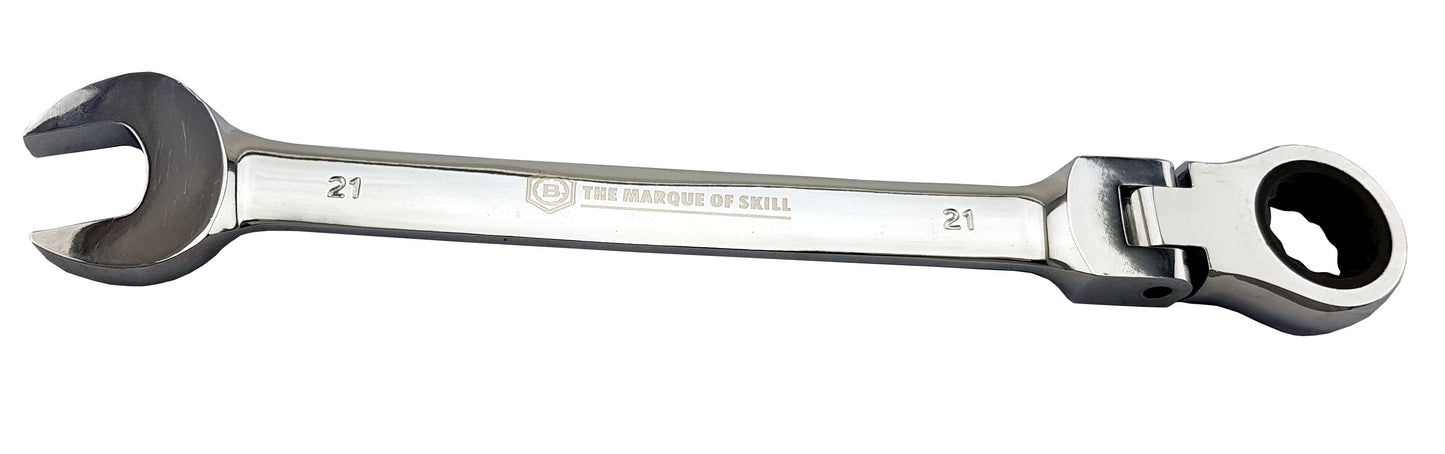 Britool Hallmark 21mm flexi ratcheting combination spanner from BHFRWSET13.