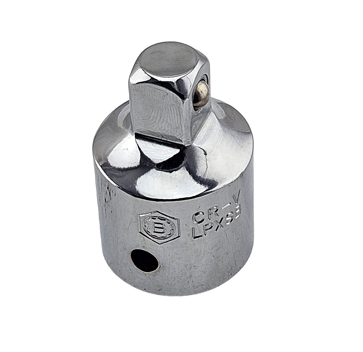 3/4" drive female to 1/2" drive male chrome socket adaptor from Britool Hallmark range.
