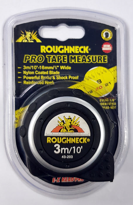 Tape Measure 3 Meters Metric & Imperial Roughneck 43-203