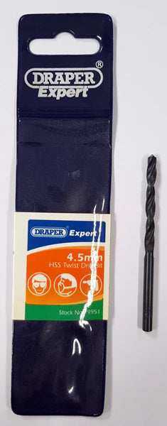 HSS Twist Metric Drill Bit From Draper Expert 3.5mm - 8mm