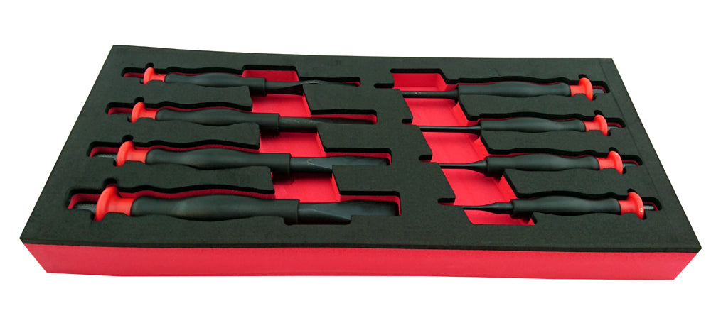 8 piece set of heavy duty punch and chisels supplied in tool control foam tray from Britool Hallmark range.
