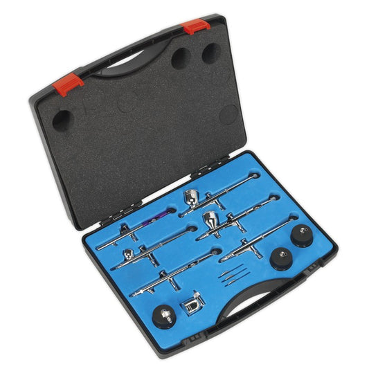 Air Brush Kit 10pc Gravity/Suction Feed