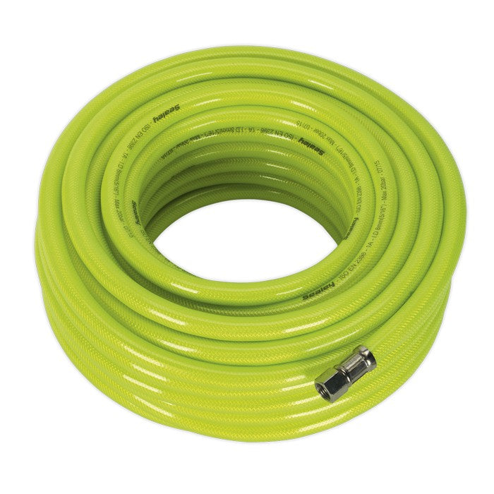 Air Hose High-Visibility 20m x Ø8mm with 1/4"BSP Unions