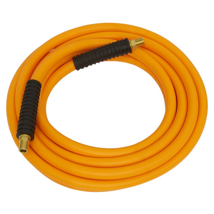 Sealey High-Visibility Hybrid Air Hose with 1/4"BSP Unions 5m x 10mm