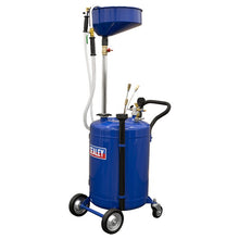 Sealey Air Discharge Mobile Oil Drainer with Probes 90L