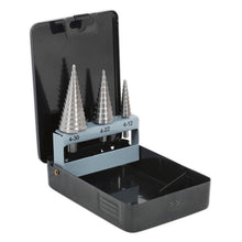 Double Flute HSS 4341 Step Drill Bit Set 3pc