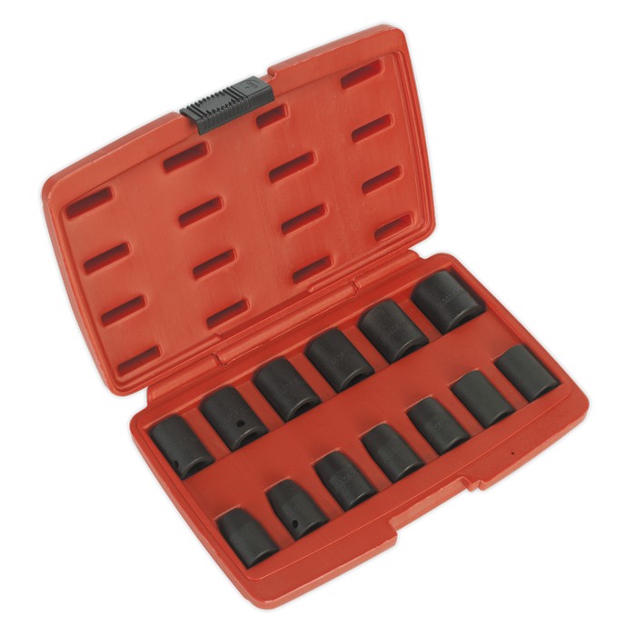 Impact Socket Set 13pc 1/2"Sq Drive Metric