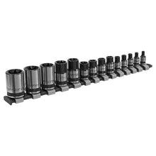 TRX-Star Socket Set 14pc 1/4,3/8,1/2"Sq Dr E4-E24