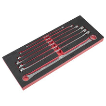Double End Ring Spanner Set 7pc Extra-Long Metric