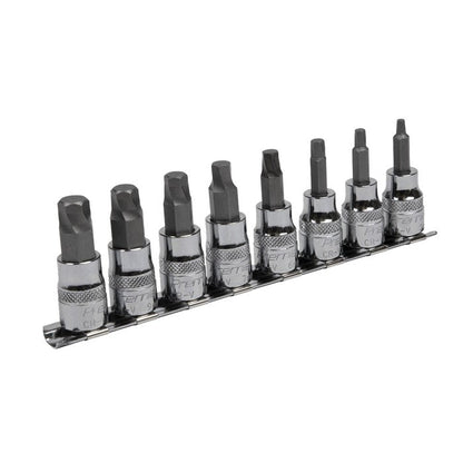 Premier Lock-On™ Hex Socket Bit Set 3/8"Sq Drive 8pc