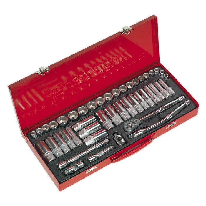 Socket Set 45pc 3/8"Sq Dr 6pt WallDrive - Metric/Imperial