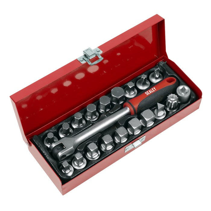 Oil Drain Plug Key Set 3/8"Sq Drive 20pc