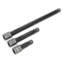 Wobble/Rigid Extension Bar Set 3pc 1/2"Sq Dr - Premier Black