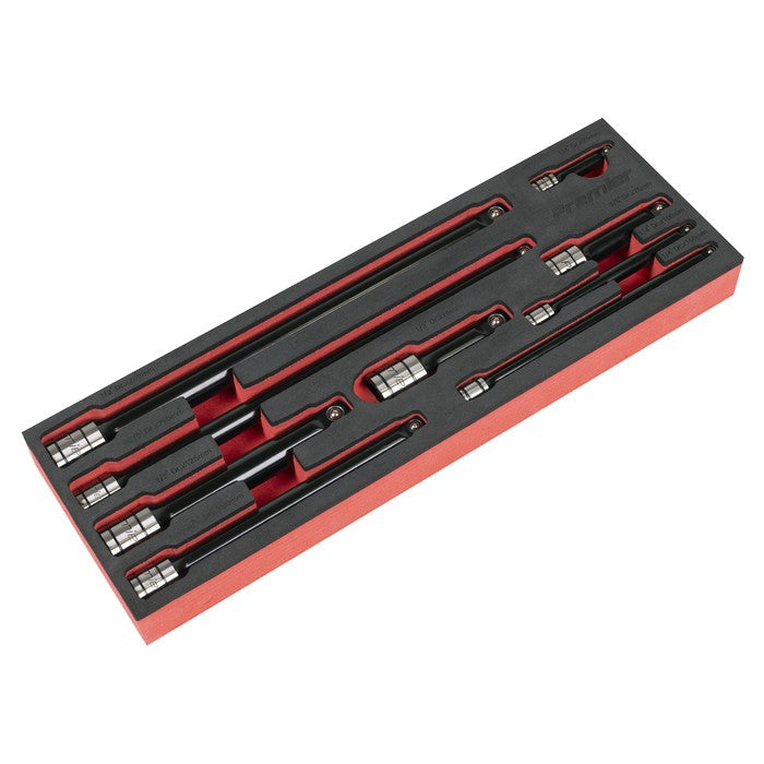 Wobble/Rigid Extension Bar Set 1/4", 3/8" & 1/2"Sq Drive 9pc