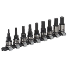 Premier Black Hex Key Socket Bit Set 3/8"Sq Drive 9pc